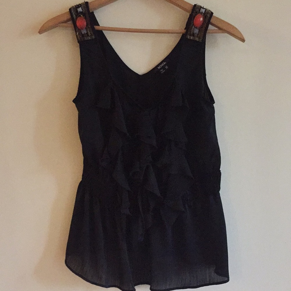 Black XOXO tank